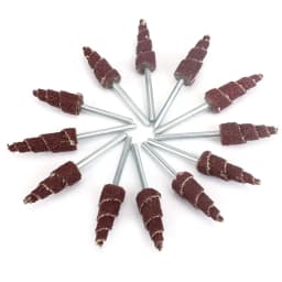 3mm Shank Tapered Cone Grinding Head Sandpaper Flap Wheels Polishing Sanding Tools For Drill Wheel Conical Abrasive Rotary Tool