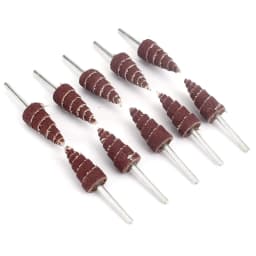 3mm Shank Tapered Cone Grinding Head Sandpaper Flap Wheels Polishing Sanding Tools For Drill Wheel Conical Abrasive Rotary Tool