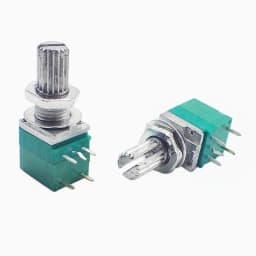 5Pcs RV097NS 5K 10K 20K 50K 100K 500K with a Switch Audio 5Pin Shaft 15mm Amplifier Sealing Potentiometer