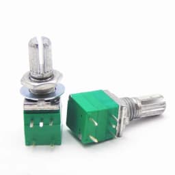 5Pcs RV097NS 5K 10K 20K 50K 100K 500K with a Switch Audio 5Pin Shaft 15mm Amplifier Sealing Potentiometer