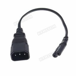 IEC 3-Pin Kettle C14 Male To C7 Female Converter Adapter Cable For PDU UPS 0.3m~1.8m