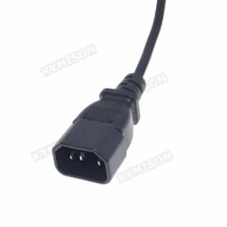 IEC 3-Pin Kettle C14 Male To C7 Female Converter Adapter Cable For PDU UPS 0.3m~1.8m