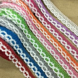5Yards 1-6cm Crocheted Webbing Cotton Lace Trims for Handmade DIY Sewing Garments Accessories Wedding Deco Gift Floral Packing