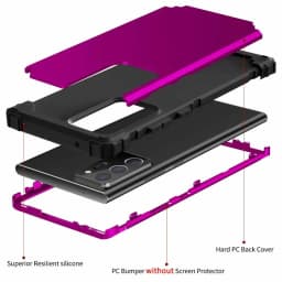 Heavy Duty Hybrid Sturdy Armor Defender High Impact Shockproof Protective Cover Case For Samsung Galaxy Note 20 Ultra/Note 20