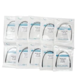 10pcs/pack Dental Orthodontic Stainless Steel Round/Rectangular Wire Ovoid Form Dentist Material Dental Arch Wire