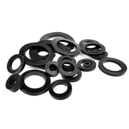 M3 M4 M5 M6 M8 M10 M12 M20 Black Plastic Rubber Flat Washer Plane Spacer Insulation Gasket Ring For Screw Bolt