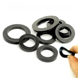M3 M4 M5 M6 M8 M10 M12 M20 Black Plastic Rubber Flat Washer Plane Spacer Insulation Gasket Ring For Screw Bolt