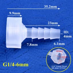 5~200Pcs/lot G1/8~1/4 To 4~12 PP Pagoda Direct Connector Aquarium Tank Air Pump Fittings Irrigation System Water Pipe Hose Joint