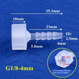 5~200Pcs/lot G1/8~1/4 To 4~12 PP Pagoda Direct Connector Aquarium Tank Air Pump Fittings Irrigation System Water Pipe Hose Joint