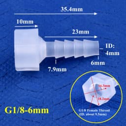 5~200Pcs/lot G1/8~1/4 To 4~12 PP Pagoda Direct Connector Aquarium Tank Air Pump Fittings Irrigation System Water Pipe Hose Joint