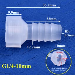 5~200Pcs/lot G1/8~1/4 To 4~12 PP Pagoda Direct Connector Aquarium Tank Air Pump Fittings Irrigation System Water Pipe Hose Joint