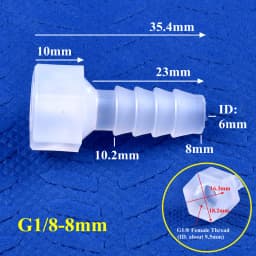 5~200Pcs/lot G1/8~1/4 To 4~12 PP Pagoda Direct Connector Aquarium Tank Air Pump Fittings Irrigation System Water Pipe Hose Joint