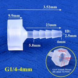 5~200Pcs/lot G1/8~1/4 To 4~12 PP Pagoda Direct Connector Aquarium Tank Air Pump Fittings Irrigation System Water Pipe Hose Joint