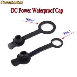 10Pcs DC Power Waterproof Cap 5.5*2.1mm 5.5*2.5mm Jack Charging Socket Connector Diameter 8mm 10mm
