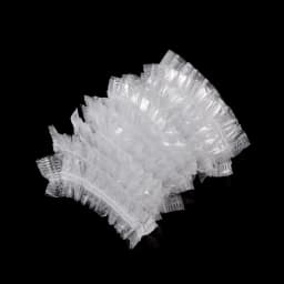 100Pcs Transparent Disposable Ear Cover Waterproof One-off Earmuffs Ear Protector Caps Plastic Bag Bath Shower Hair Dyeing Tool