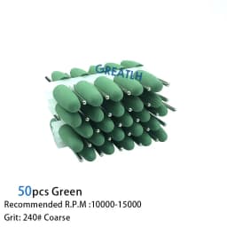 50pcs/set 2.35mm dental silicone Rubber polishers burs Teeth Whitening Equipment dental polishing