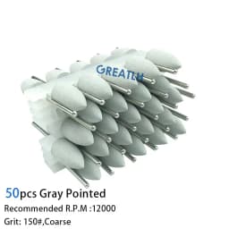 50pcs/set 2.35mm dental silicone Rubber polishers burs Teeth Whitening Equipment dental polishing