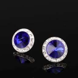 YCDZSWWL Classic Women Crystal Stud Earrings Elegant Ladies Diamante Ear Studs Earclip for Wedding Banquet Dance Party