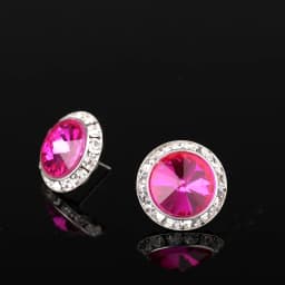 YCDZSWWL Classic Women Crystal Stud Earrings Elegant Ladies Diamante Ear Studs Earclip for Wedding Banquet Dance Party