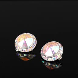 YCDZSWWL Classic Women Crystal Stud Earrings Elegant Ladies Diamante Ear Studs Earclip for Wedding Banquet Dance Party