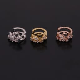 New 1Pc Adjustable Cz Ear Cuff No Piercing Conch Cuff Earring With Chain Pendant Helix Cartilage Conch Fake Piercing Jewelry