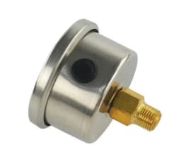 1/8 NPT Fuel Pressure Gauge Liquid 0-160 psi Oil Press Gauge Fuel Gauge White Face Universal Black