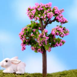 Mini Tree Fairy Garden Miniatures Micro Landscape Resin Crafts Bonsai Figurine Garden Terrarium Accessories Supply