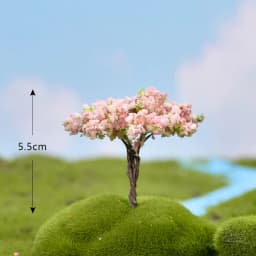 Mini Tree Fairy Garden Miniatures Micro Landscape Resin Crafts Bonsai Figurine Garden Terrarium Accessories Supply