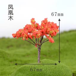 Mini Tree Fairy Garden Miniatures Micro Landscape Resin Crafts Bonsai Figurine Garden Terrarium Accessories Supply