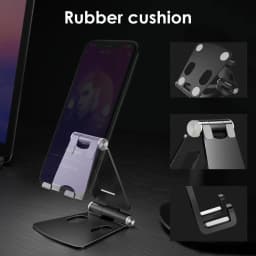 Phone Holder Stand for iPhone 12 11 Pro Max Xiaomi mi 10 Metal Phone Holder Foldable Mobile Phone Stand Desk For iPhone 17 15 16