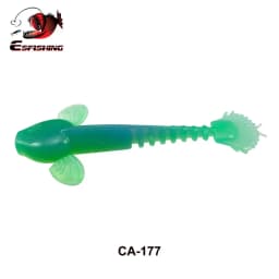 ESFISHING Pesca Worm Bait Salamander 55mm1.2g 10pcs Swing Lively Bionic Isca Artificial Best Fishing Lure Tackle