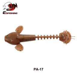 ESFISHING Pesca Worm Bait Salamander 55mm1.2g 10pcs Swing Lively Bionic Isca Artificial Best Fishing Lure Tackle