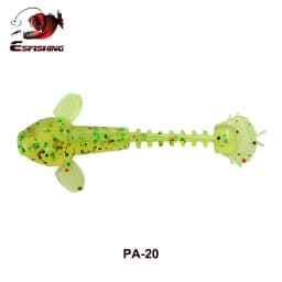 ESFISHING Pesca Worm Bait Salamander 55mm1.2g 10pcs Swing Lively Bionic Isca Artificial Best Fishing Lure Tackle