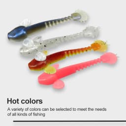 ESFISHING Pesca Worm Bait Salamander 55mm1.2g 10pcs Swing Lively Bionic Isca Artificial Best Fishing Lure Tackle