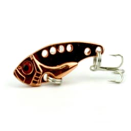 1Pcs 3.5cm 3.5g Metal Spoon Wobbler Fishing Lure Bass Treble With 3 Hooks VIB Lead Fish Artificial bait Fishing Crank Bait lure