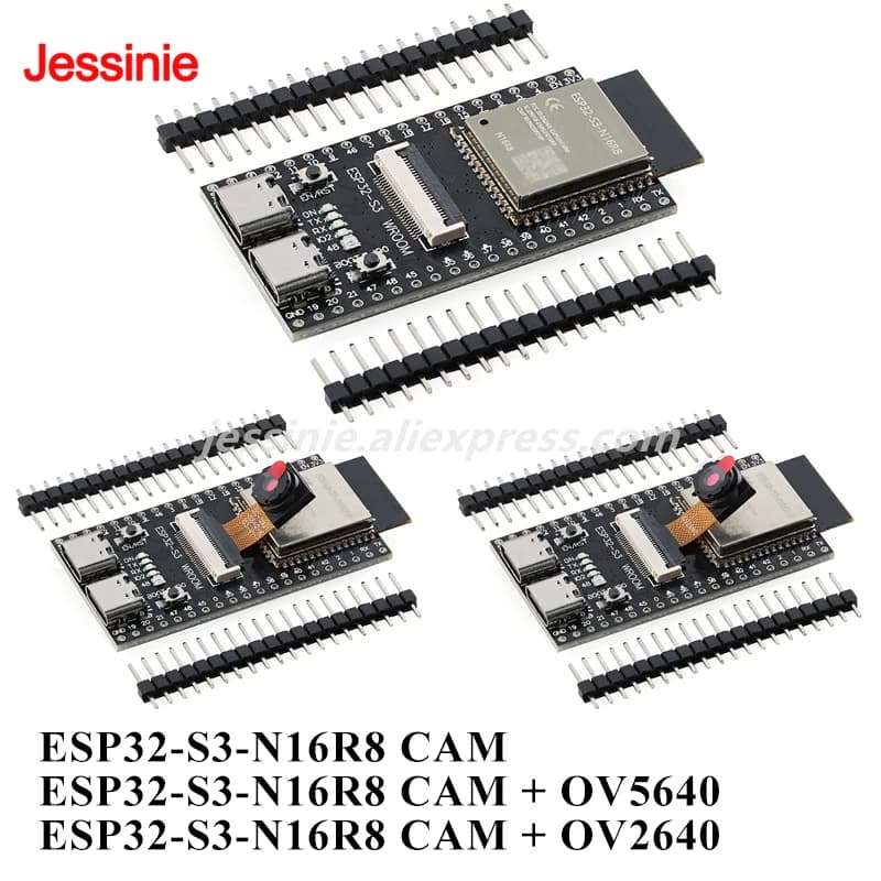 ESP32S3 ESP32-S3 N16R8 CAM Development Board WiFi Ble Wireless 2.4G Wi-Fi Module OV2640/OV5640 Camera