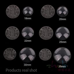 6/8/10/12/14/16/18/20/25/30/35/40/50mm Transparent Domed Flatback Half Round Clear Crystal Glass Cabochon For DIY Jewelry Making