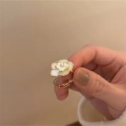 Rose Flowers Rings Vintage Resizable Finger Rings Valentine's Day Gift Jewelry Hot Sale Open Ring For Women Jewelry