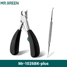 MR.GREEN Nail Clipper Stainless Steel Ingrown Toenail Clipper Good at Cutting Thick and Hard Nails Pedicure Manicure Tool