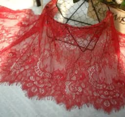 3Meters/lot 35cm width Eyelash Lace Trim Fabric Flower DIY Crafts Wedding Dress Clothing Lngeire lace material