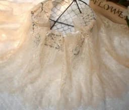 3Meters/lot 35cm width Eyelash Lace Trim Fabric Flower DIY Crafts Wedding Dress Clothing Lngeire lace material