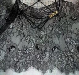 3Meters/lot 35cm width Eyelash Lace Trim Fabric Flower DIY Crafts Wedding Dress Clothing Lngeire lace material