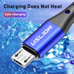 USLION Micro USB Cable Fast Charging For Samsung S7 Xiaomi Android Redmi Note 5 Pro Data Cable Charger Wire Cord 3m Mobile Phone