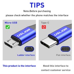 USLION Micro USB Cable Fast Charging For Samsung S7 Xiaomi Android Redmi Note 5 Pro Data Cable Charger Wire Cord 3m Mobile Phone