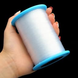 83-1800M/Roll Clear Color Plastic 0.2-1.0mm Clothing Sewing Thread Manual Stitching Craft Patch Steering-wheel Sewing Supplies