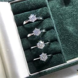 CC Wedding Rings For Women 1.25ct 6 Claws Cubic Zirconia Bridal Engagement Propose Ring Ladies Trendy Jewelry Accessories CC633
