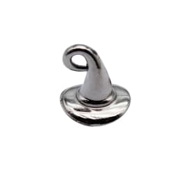 WYSIWYG 10pcs 10x10mm Antique Silver Color Wizard Hat Charms Witch Hat Charms For Jewelry Making DIY Jewelry Findings