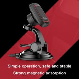 Hoco Magnetic Car Sucker Phone Holder For iPhone 12 Pro Max Magnet GPS Windshield Holder For Samsung S20 S21 A52 A72 Car Holder