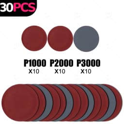 3 Inch 75mm Sandpaper Sanding Disc For Metal Auto Wood Car Wheel Restoration Sanding Polishing Kit P800 P1200 P2000 P5000