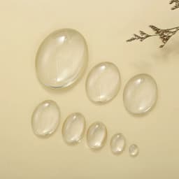 Transparent Glass Cabochons Clear Oval Flat Cameo fit Blank Base Settings 18x25mm 30x40mm Jewelry Making DIY Accessories